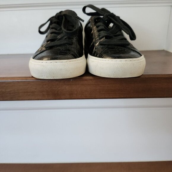 Givenchy women's black leather sneakers in size 36.5 - Picture 3 of 12
